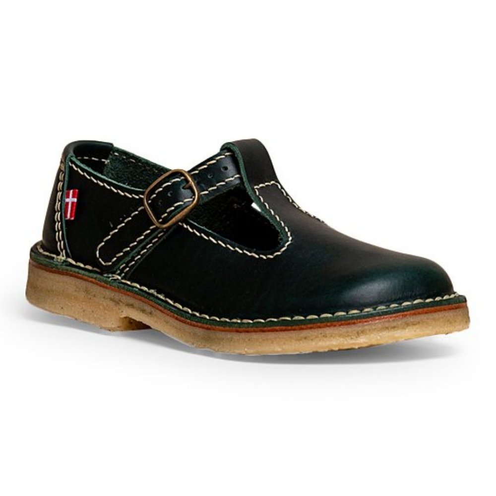 Duckfeet® Green Lolland Leather Mary Jane - Adult Size Size 8